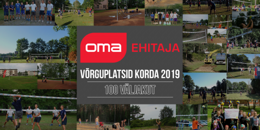 Проект «Приведем волейбольные площадки в порядок» вновь подарит Эстонии 10 волейбольных площадок